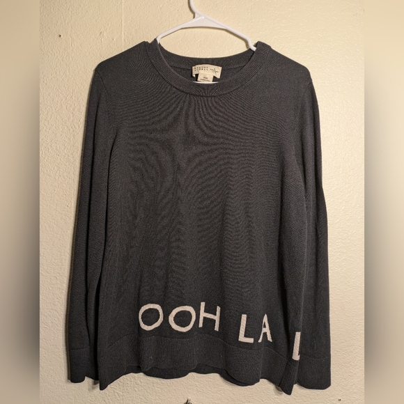 Broome Street Gray Crewneck Sweater with OOH LA Print Size Medium - Picture 1 of 5